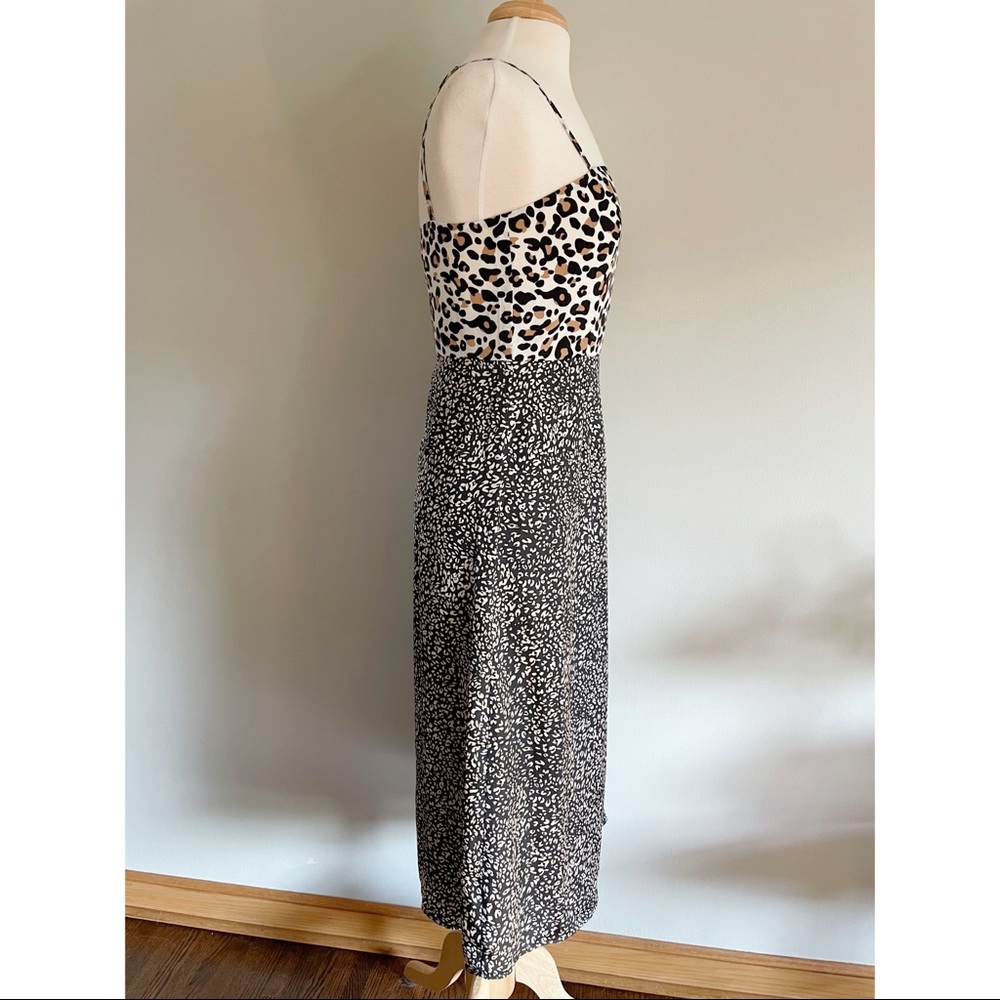 Lulu’s Being Bold Leopard Print Satin Midi Slip Dress - Picture 11 of 12